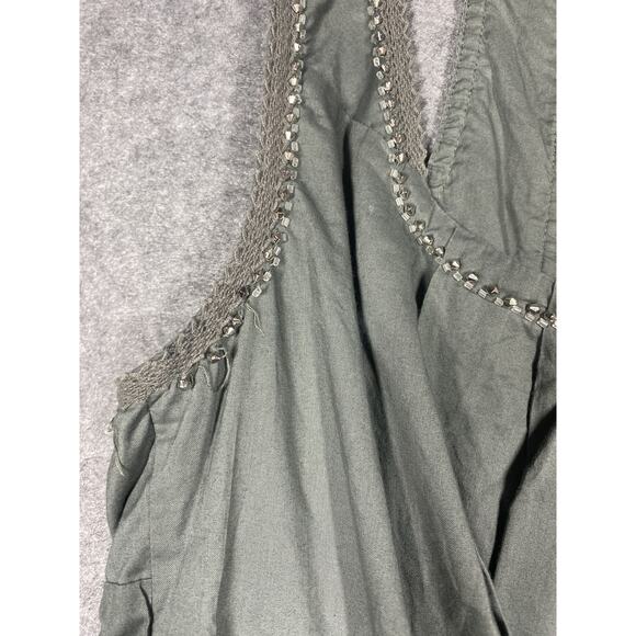 Vintage Guess Top Womens Small Grey White Tank Racerback Studded Trim Lot 2 - Picture 9 of 16